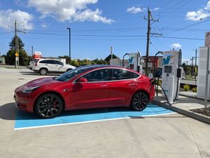 Tesla Model 3 charging Melbourne